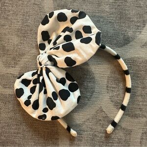 Cow print hair band